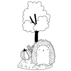 Coloriage Hérisson (Animaux) #190608 à imprimer et colorier