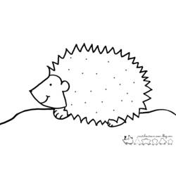 Coloriage Hérisson (Animaux) #8292 à imprimer et colorier