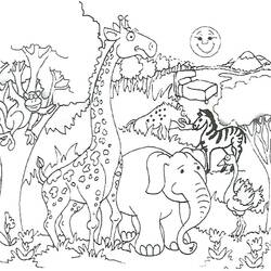 Jungle - Coloriages gratuits à imprimer