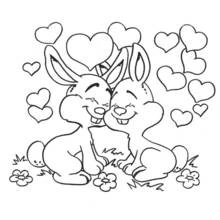 Coloriage Lapin (Animaux) #9551 à imprimer et colorier