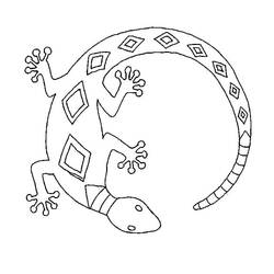 Coloriage Lézard (Animaux) #217861 à imprimer et colorier