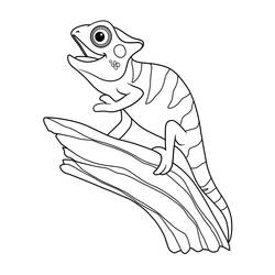 Coloriage Lézard (Animaux) #217864 à imprimer et colorier