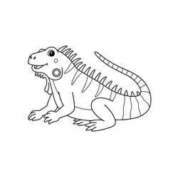Coloriage Lézard (Animaux) #217866 à imprimer et colorier