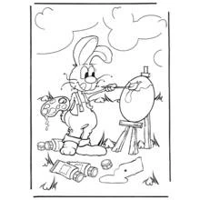 Coloriage Lièvre (Animaux) #10110 à imprimer et colorier
