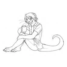 Coloriage Loutre (Animaux) #10721 à imprimer et colorier
