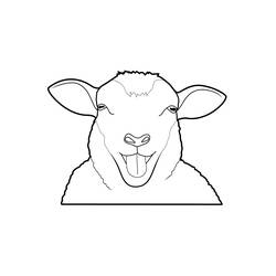 Coloriage Mouton (Animaux) #11417 à imprimer et colorier