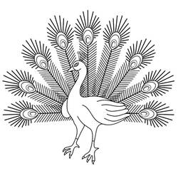 Coloriage Paon (Animaux) #197582 à imprimer et colorier