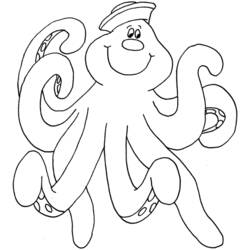 Coloriage Pieuvre (Animaux) #18961 à imprimer et colorier
