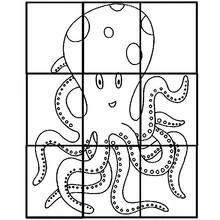 Coloriage Pieuvre (Animaux) #19062 à imprimer et colorier