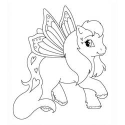Coloriage Poney (Animaux) #17829 à imprimer et colorier