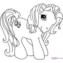 Coloriage Poney (Animaux) #17942 à imprimer et colorier