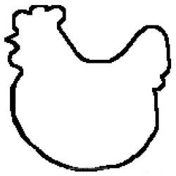 Coloriage Poulet (Animaux) #17415 à imprimer et colorier
