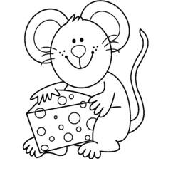Coloriage Souris (Animaux) #13971 à imprimer et colorier