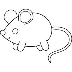 Coloriage Souris (Animaux) #14002 à imprimer et colorier