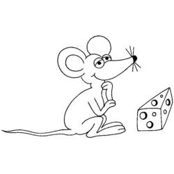 Coloriage Souris (Animaux) #14025 à imprimer et colorier
