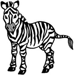 Coloriage Zèbre (Animaux) #12996 à imprimer et colorier