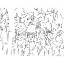 Coloriage Akatsuki (Animé et Manga) #212856 à imprimer et colorier