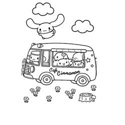 Coloriage Cinnamoroll (Animé et Manga) #212234 à imprimer et colorier