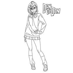 Dandadan - Coloriages gratuits à imprimer