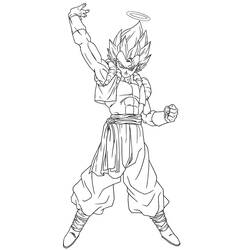 Gogéta de Dragon Ball Z - Coloriages gratuits à imprimer