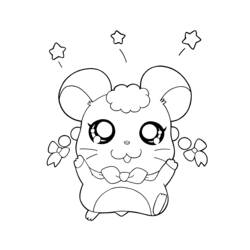 Coloriage Hamtaro (Animé et Manga) #39926 à imprimer et colorier