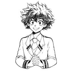 Coloriage Izuku Midoriya (Animé et Manga) #219702 à imprimer et colorier