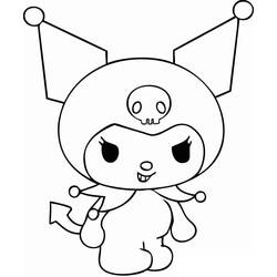 Coloriage Kuromi (Animé et Manga) #219596 à imprimer et colorier