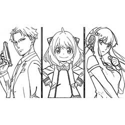 Spy x Family - Coloriages gratuits à imprimer