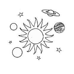 Coloriage Planete (Système Solaire) (Apprentissage et Éducation) #157611 à imprimer et colorier
