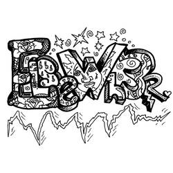 Coloriage Graffiti (Autres) #192195 à imprimer et colorier