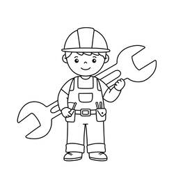 Coloriage Chantier (Bâtiments et Architecture) #220887 à imprimer et colorier