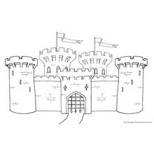 Coloriage Chateau (Bâtiments et Architecture) #62080 à imprimer et colorier
