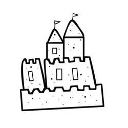 Coloriage Chateau de sable (Bâtiments et Architecture) #204739 à imprimer et colorier