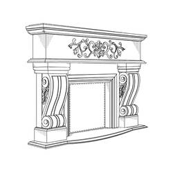 Coloriage Cheminée (Bâtiments et Architecture) #217171 à imprimer et colorier