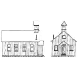 Coloriage École (Bâtiments et Architecture) #66889 à imprimer et colorier