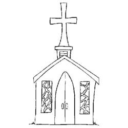 Coloriage Église (Bâtiments et Architecture) #64214 à imprimer et colorier