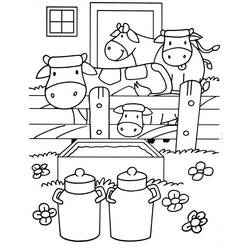 Coloriage Ferme (Bâtiments et Architecture) #183710 à imprimer et colorier