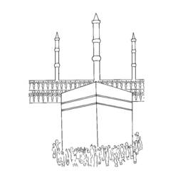 Coloriage Mosquée (Bâtiments et Architecture) #64603 à imprimer et colorier