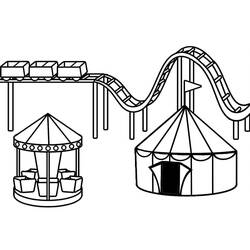 Parc d’attractions - Coloriages gratuits à imprimer