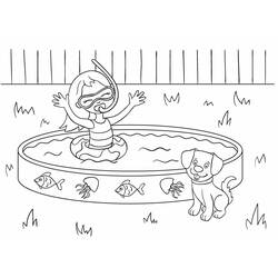 Coloriage Piscine (Bâtiments et Architecture) #186050 à imprimer et colorier