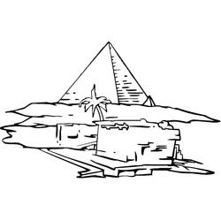 Coloriage Pyramide (Bâtiments et Architecture) #190993 à imprimer et colorier