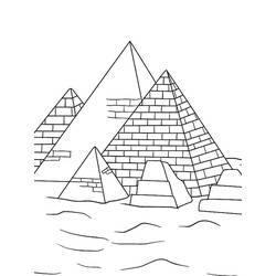 Pyramide - Coloriages gratuits à imprimer