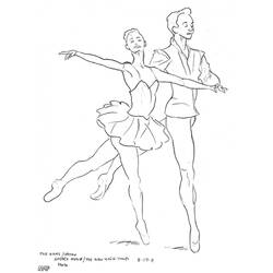 Coloriage Danseur / Danseuse (Carrières et Professions) #92150 à imprimer et colorier