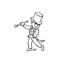 Coloriage Danseur / Danseuse (Carrières et Professions) #92284 à imprimer et colorier