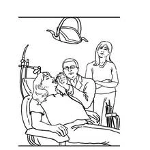 Coloriage Dentiste (Carrières et Professions) #92857 à imprimer et colorier