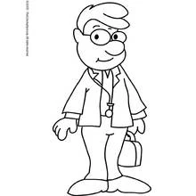 Docteur / Médecin - Coloriages gratuits à imprimer