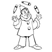 Coloriage Jongleur (Carrières et Professions) #99230 à imprimer et colorier