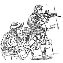 Militaire - Coloriages gratuits à imprimer