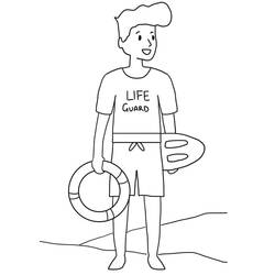 Sauveteur - Coloriages gratuits à imprimer