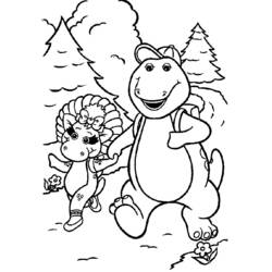 Coloriage Barney et ses amis (Dessins animés et séries animées) #40914 à imprimer et colorier